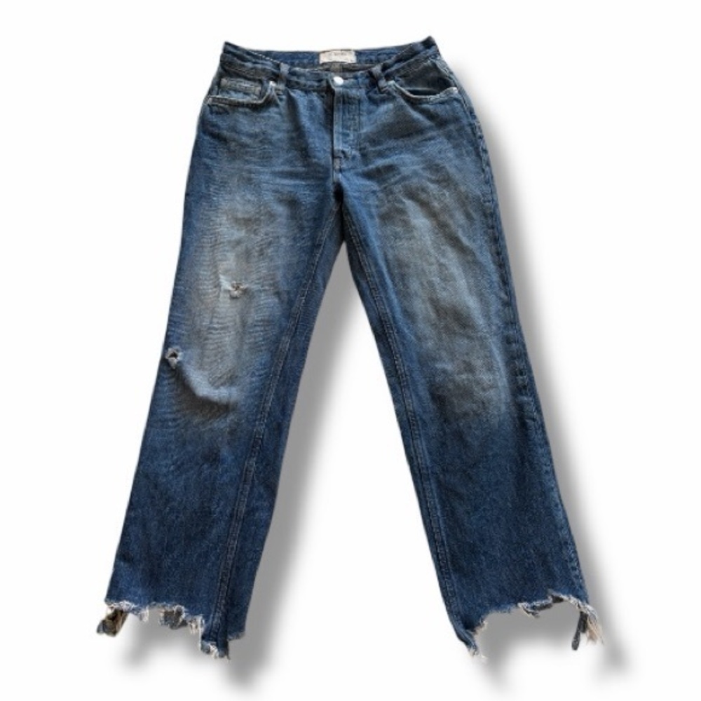 We The Free Distressed Mid Rise Slouchy Boyfriend Jeans